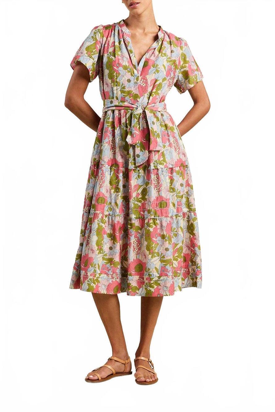 NEW TROVATA luana pull-over dress in tarsila bloom
